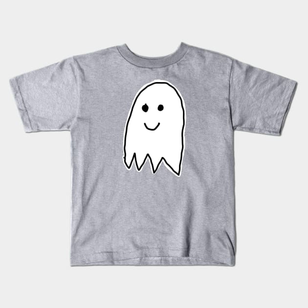 Cute Ghost, Ignorant Doodle Tattoo Kids T-Shirt by Tenpmcreations